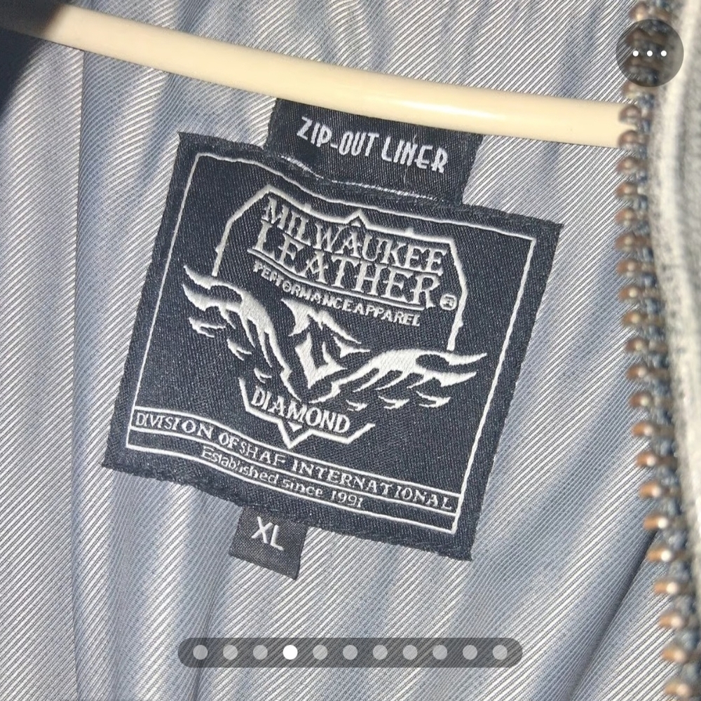 Men's Gray Performance Leather Jacket - image 4